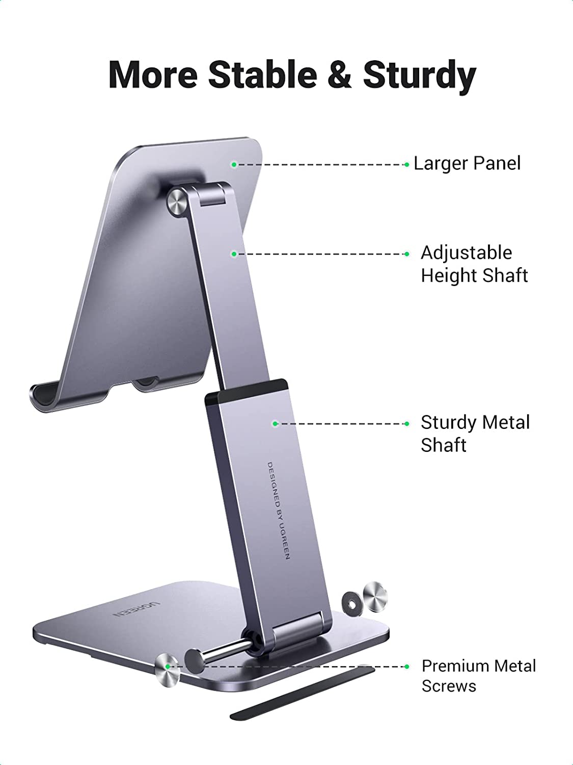 Deal Tablet Stand Holder for Desk Grey