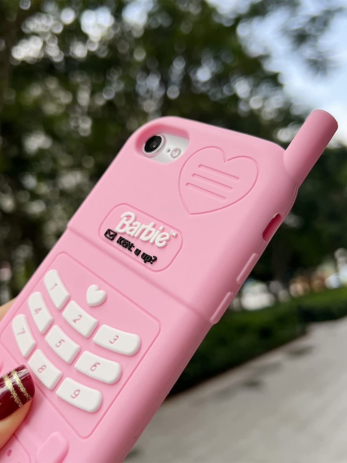  3D Silicon Cartoon Pink Cute Case 