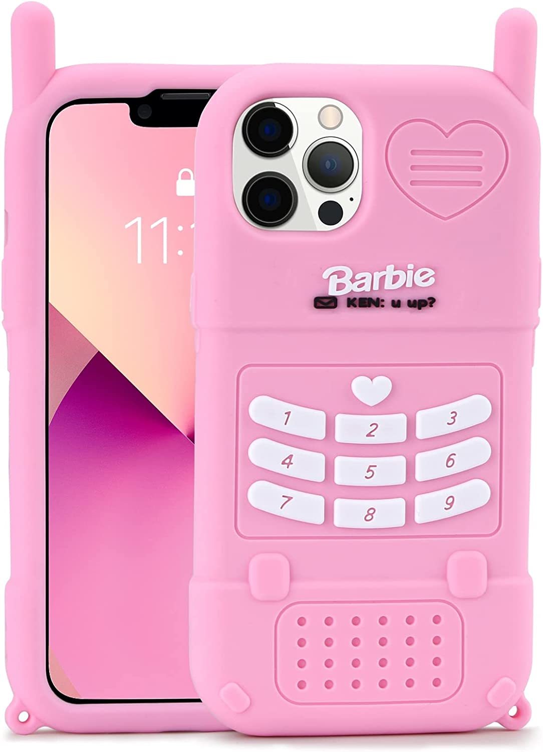  3D Silicon Cartoon Pink Cute Case 