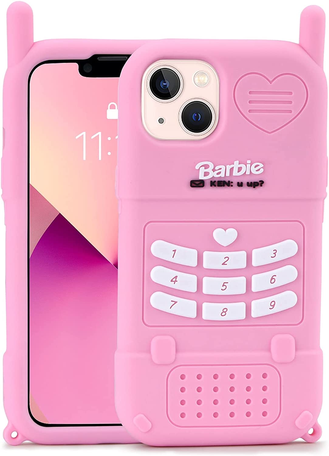  3D Silicon Cartoon Pink Cute Case 