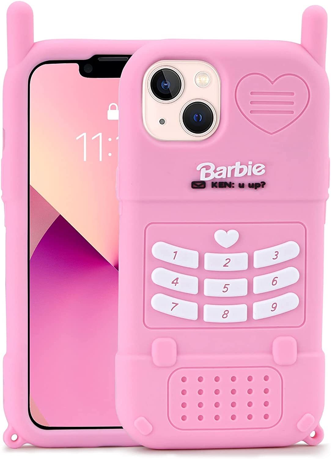  3D Silicon Cartoon Pink Cute Case 