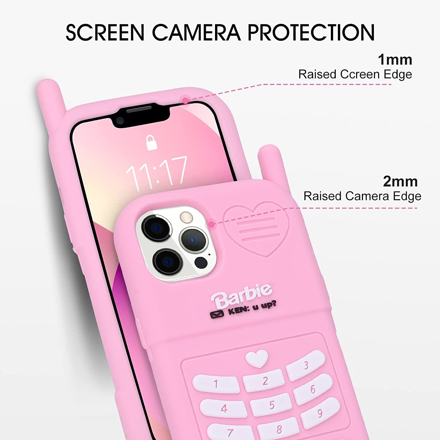  3D Silicon Cartoon Pink Cute Case 