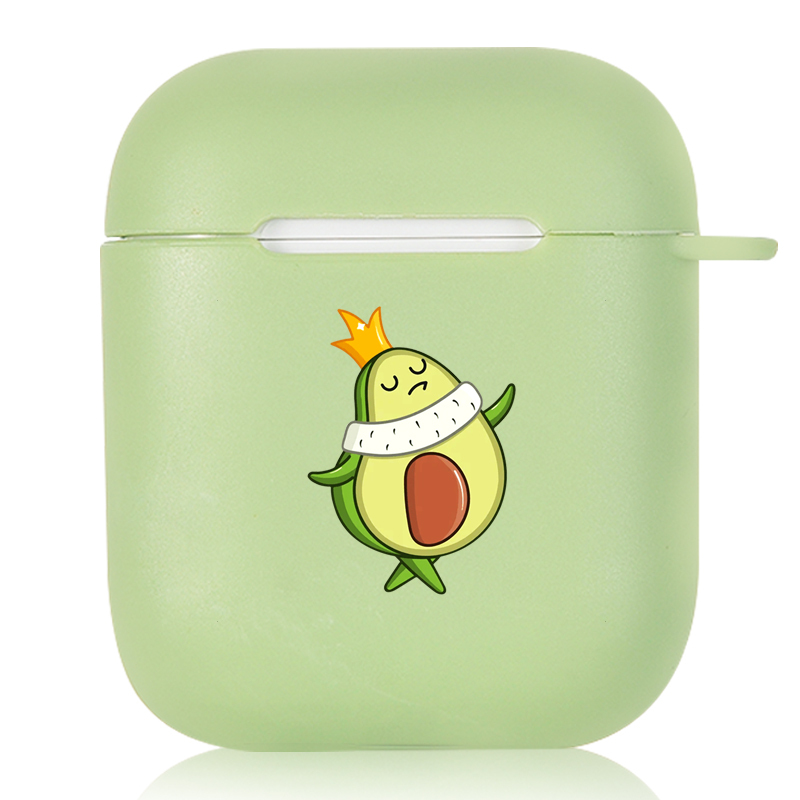 Cute Avocado Candy Color AirPods AirPods Pro Soft Silicone Case