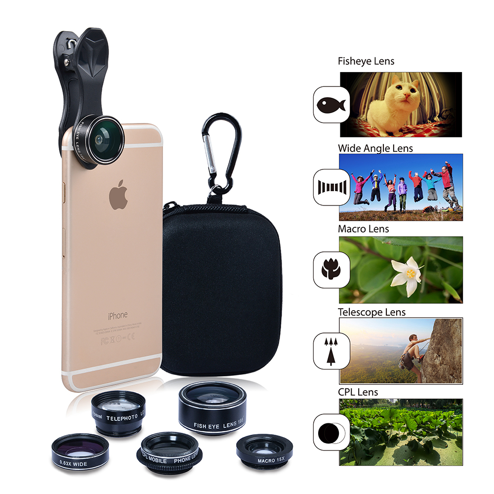 5 in 1 Phone Camera Lens Kit