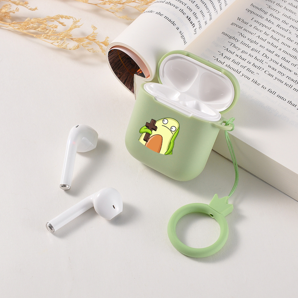Cute Avocado Candy Color AirPods AirPods Pro Soft Silicone Case