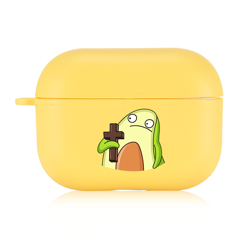Cute Avocado Candy Color AirPods AirPods Pro Soft Silicone Case