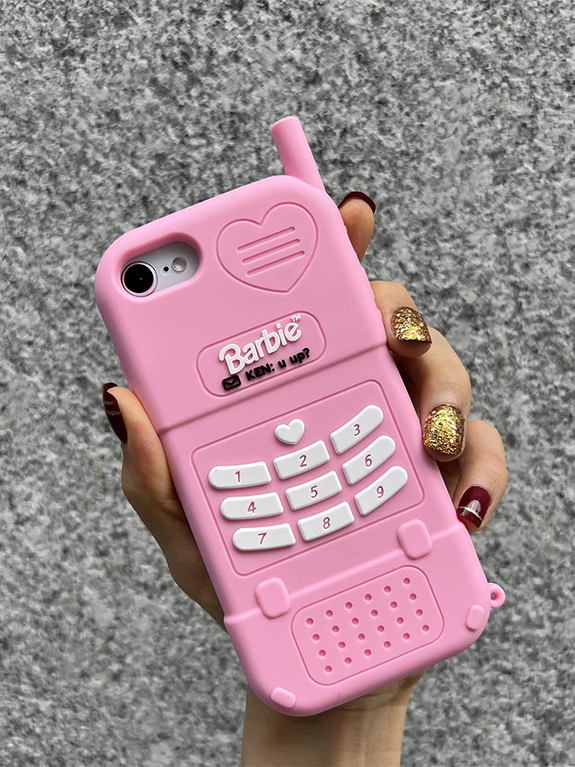  3D Silicon Cartoon Pink Cute Case 