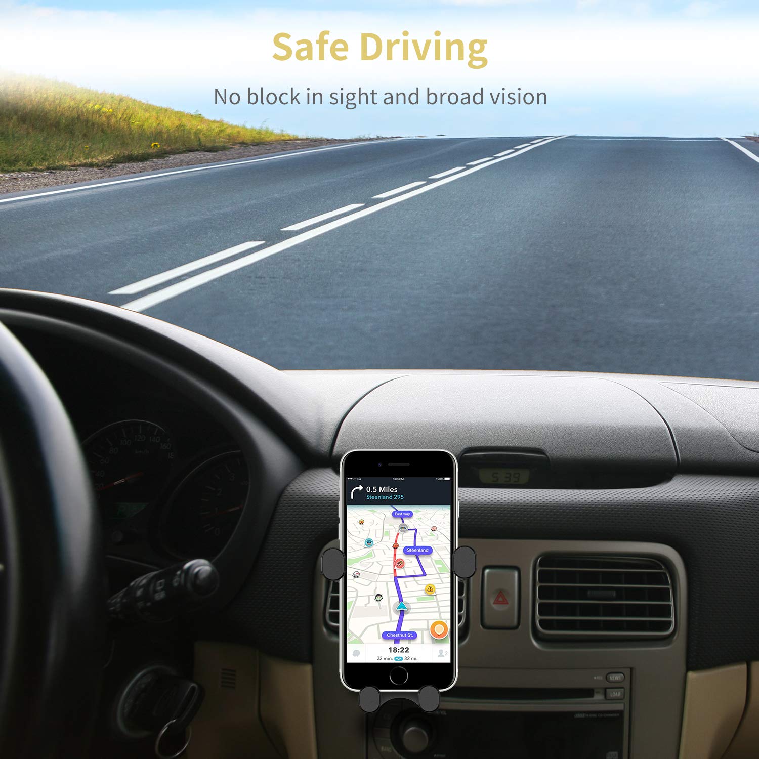 Is a car phone holder safe?-Waves_test