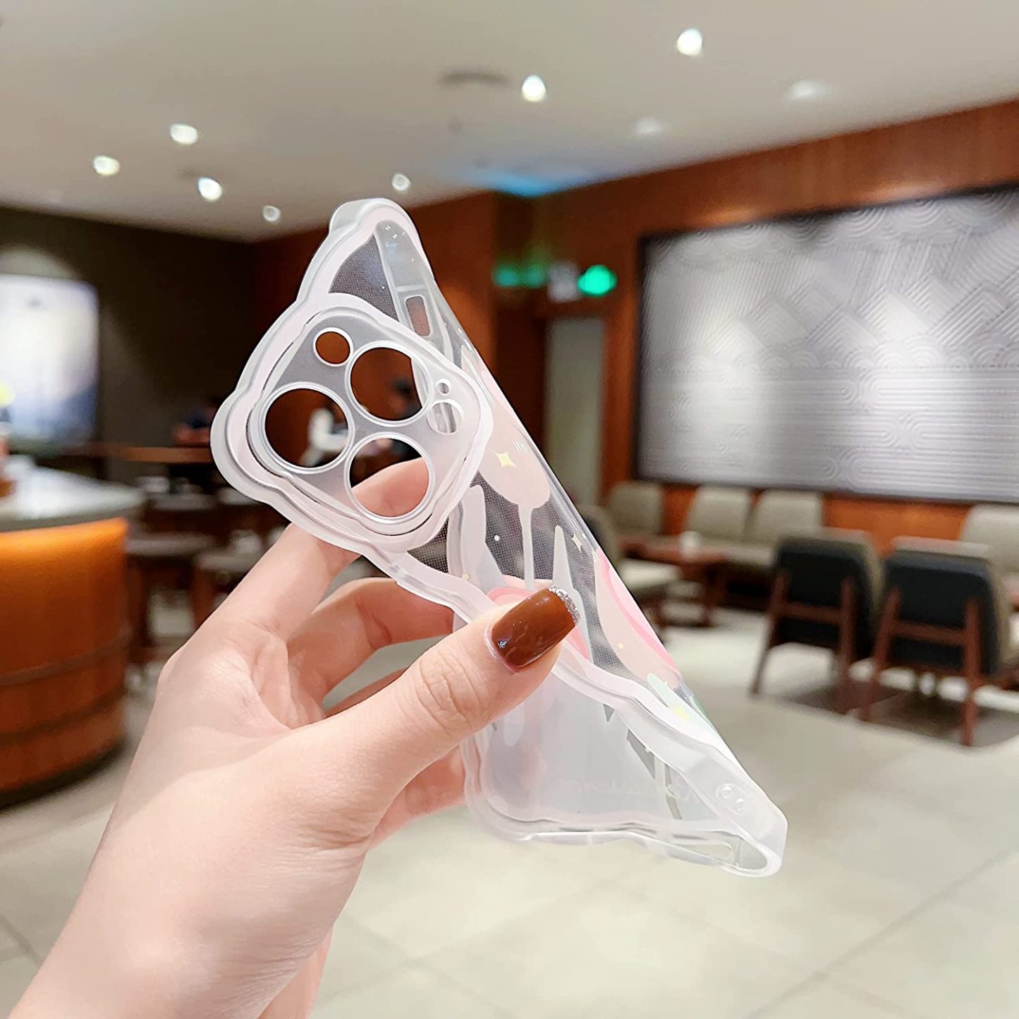 Transparent Cute iPhone Case 