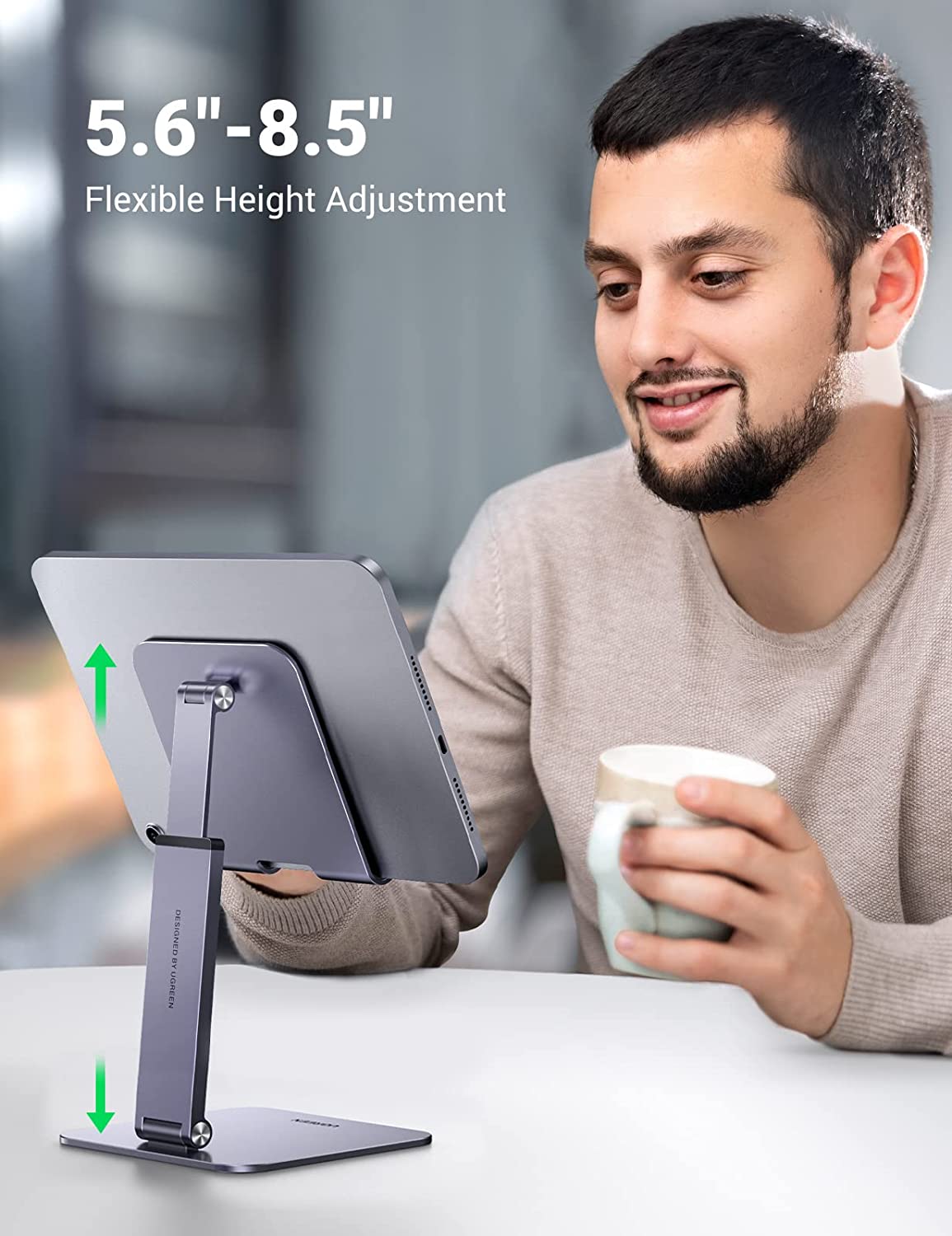 Deal Tablet Stand Holder for Desk Grey