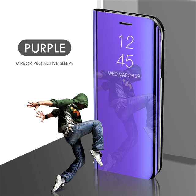 Mirror Flip Leather Case for Samsung