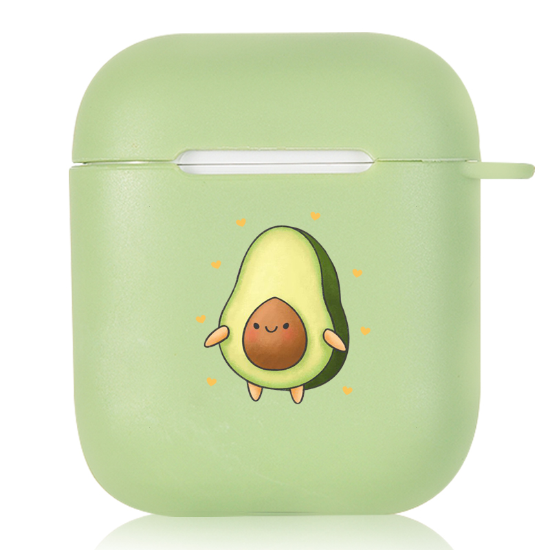 Cute Avocado Candy Color AirPods AirPods Pro Soft Silicone Case
