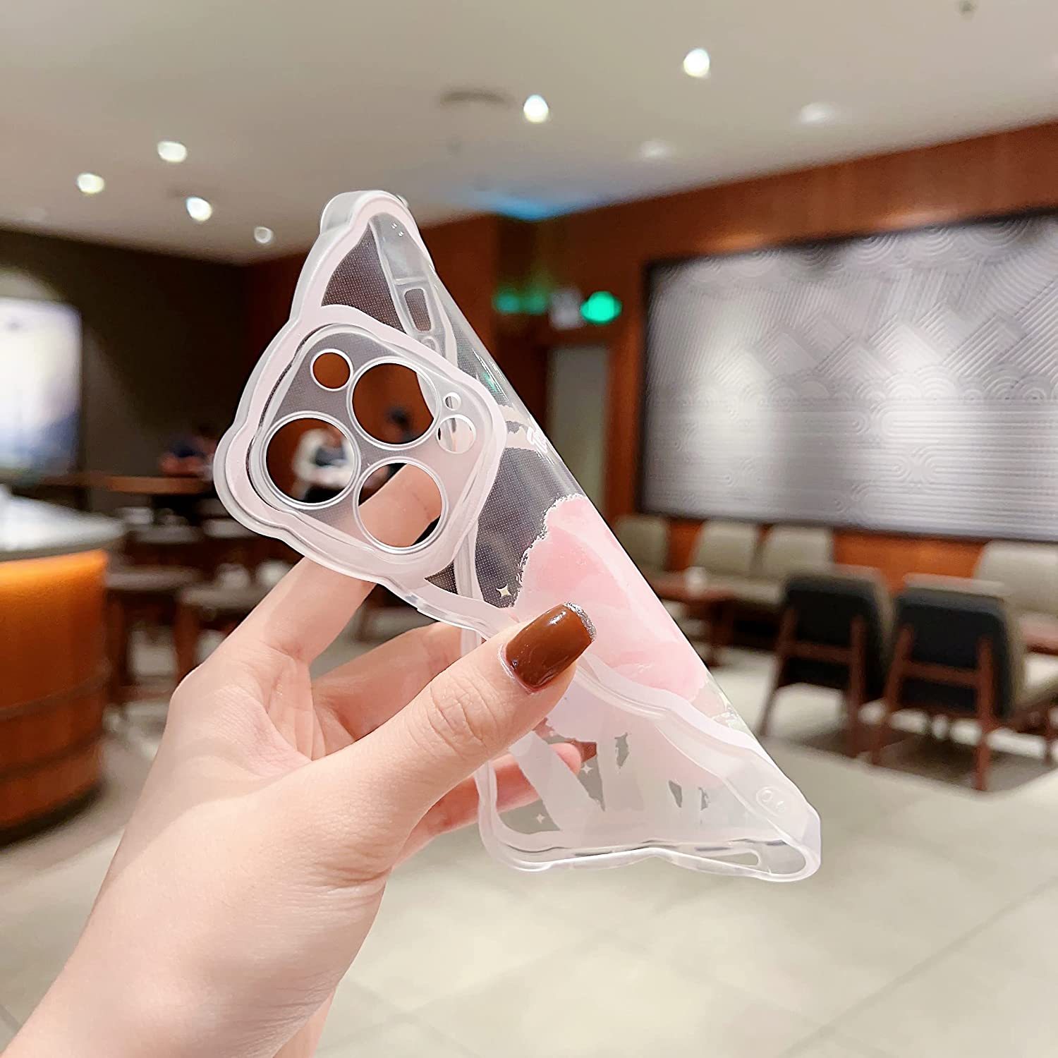 Transparent Cute iPhone Case 
