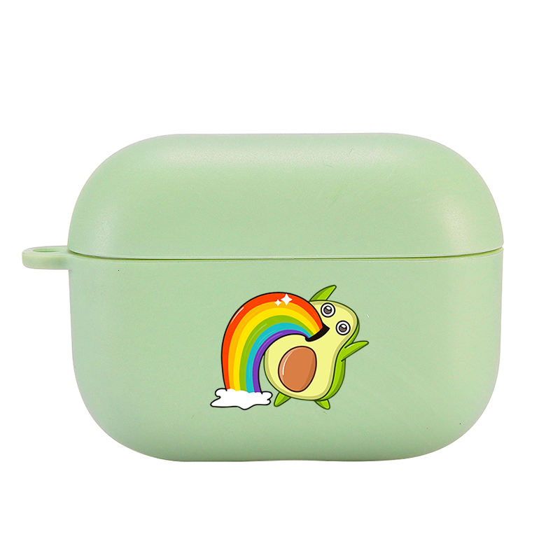 Cute Avocado Candy Color AirPods AirPods Pro Soft Silicone Case
