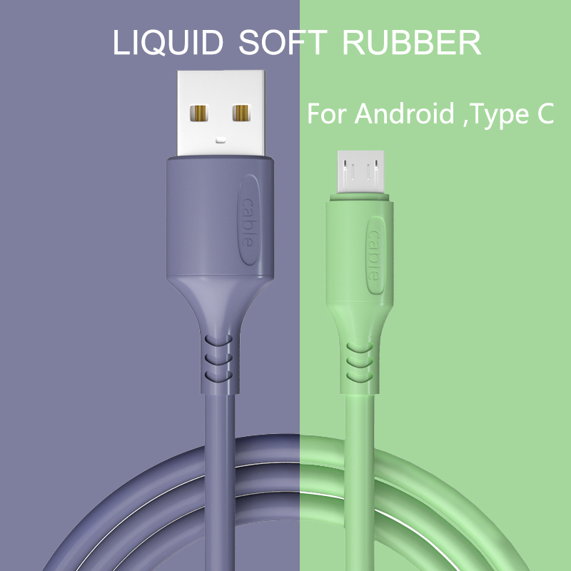Type-C Micro USB Rubber Cable