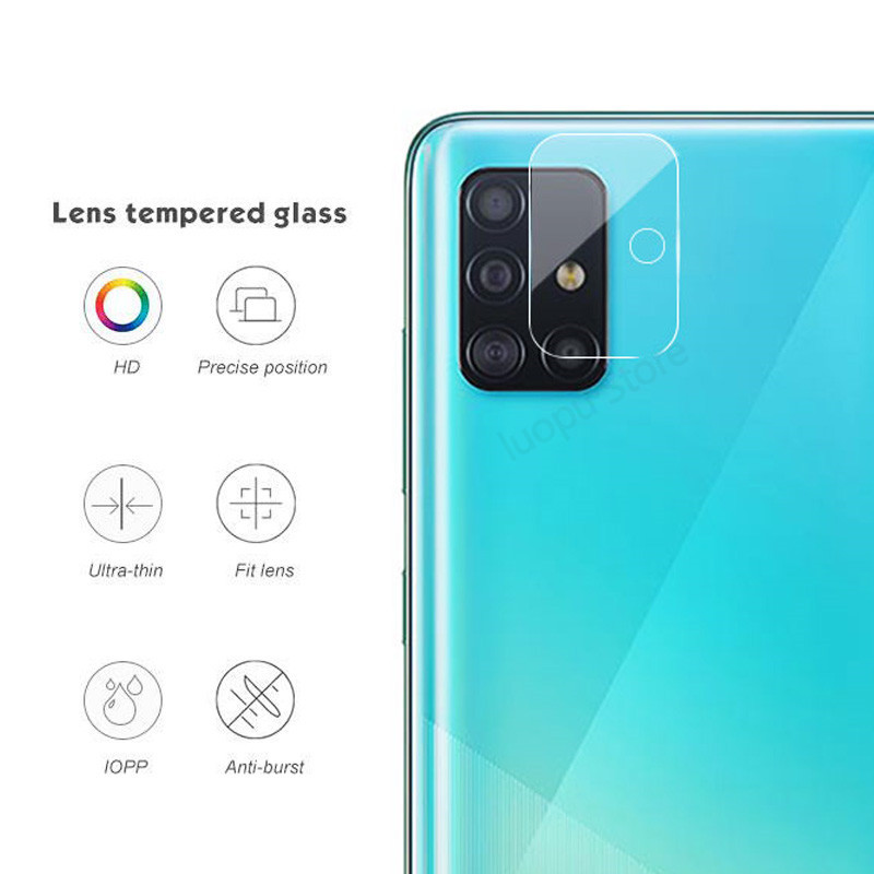 2 in 1 Tempered Glass Camera Screen Protector for Samsung