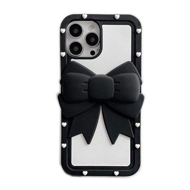 Big Bowknot iPhone Cases With beads Lanyard