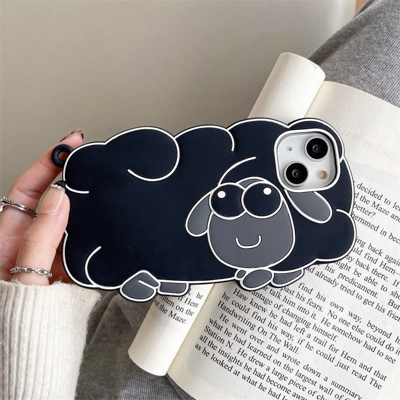Cartoon 3D Sheep Cute iPhone Cases