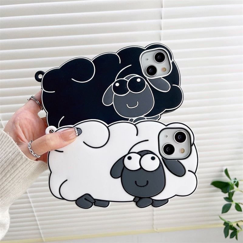 Cartoon 3D Sheep Cute iPhone Cases