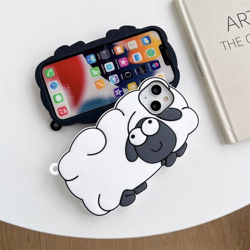 Cartoon 3D Sheep Cute iPhone Cases
