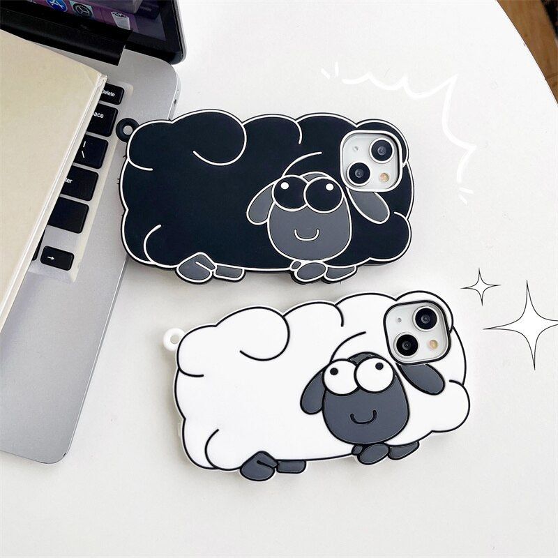 Cartoon 3D Sheep Cute iPhone Cases
