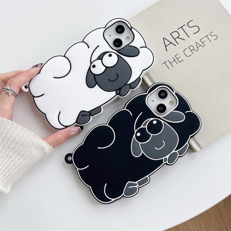 Cartoon 3D Sheep Cute iPhone Cases