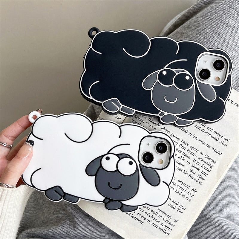 Cartoon 3D Sheep Cute iPhone Cases