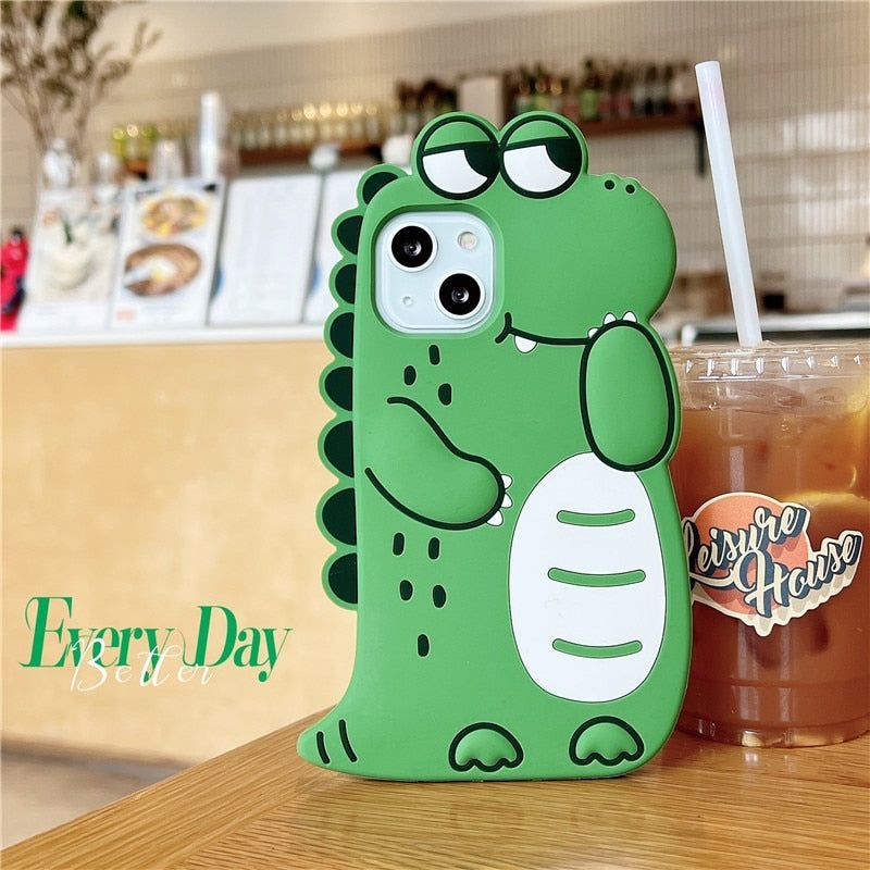 Cartoon Crocodile 3d Cte iPhone Cases