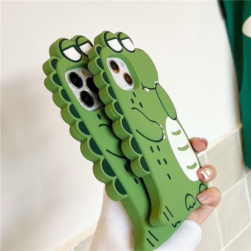Cartoon Crocodile 3d Cte iPhone Cases