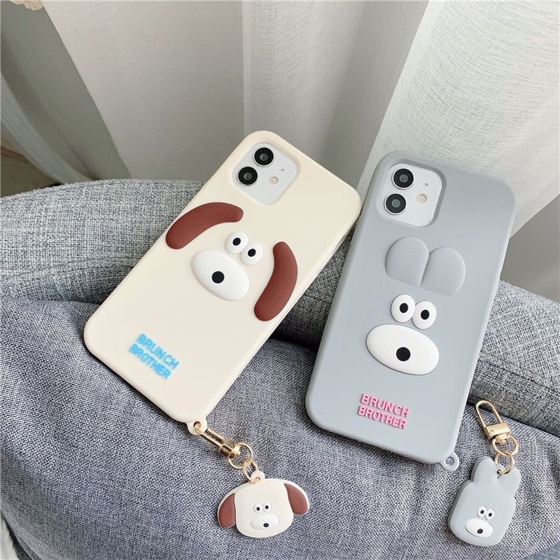 Cartoon with pendant Soft Cute iPhone Cases