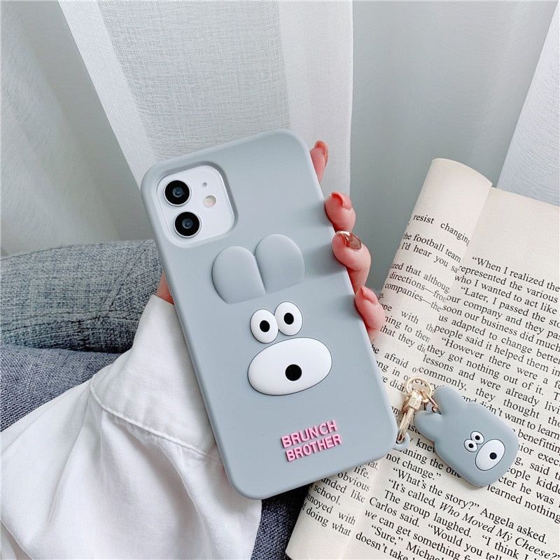 Cartoon with pendant Soft Cute iPhone Cases