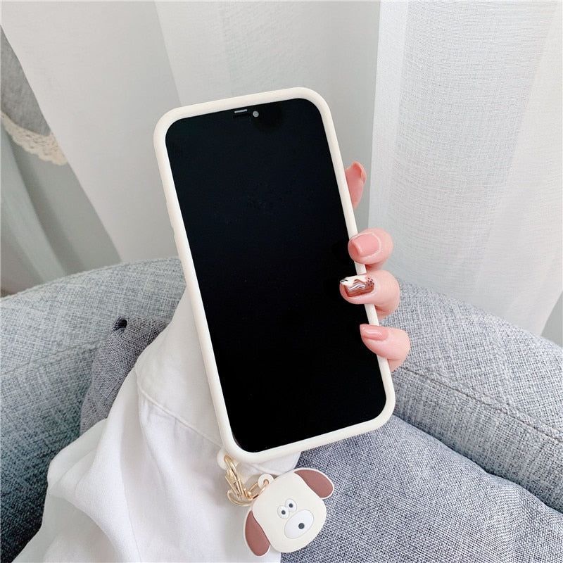 Cartoon with pendant Soft Cute iPhone Cases