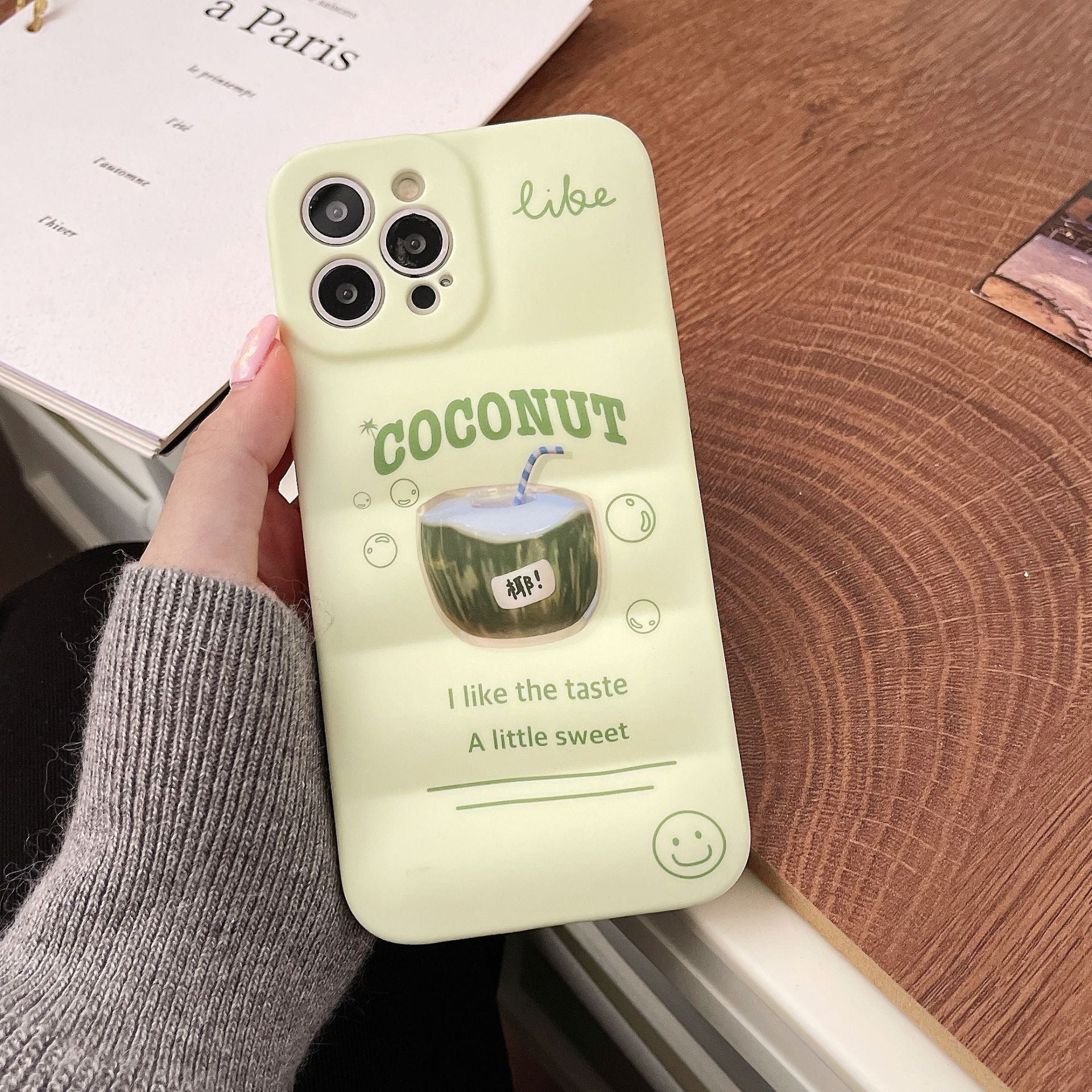 Matcha Coconut Drink Cute iPhone Cases