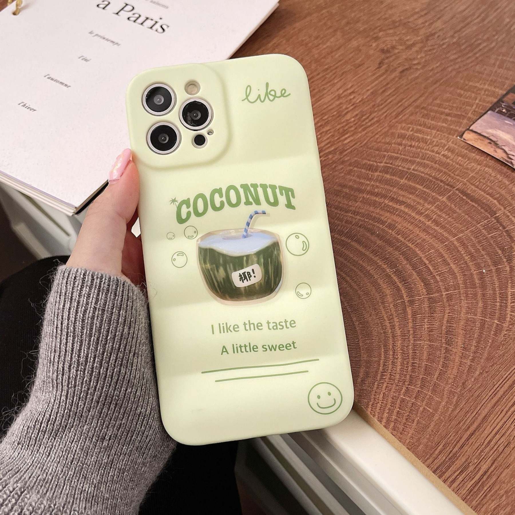Matcha Coconut Drink Cute iPhone Cases