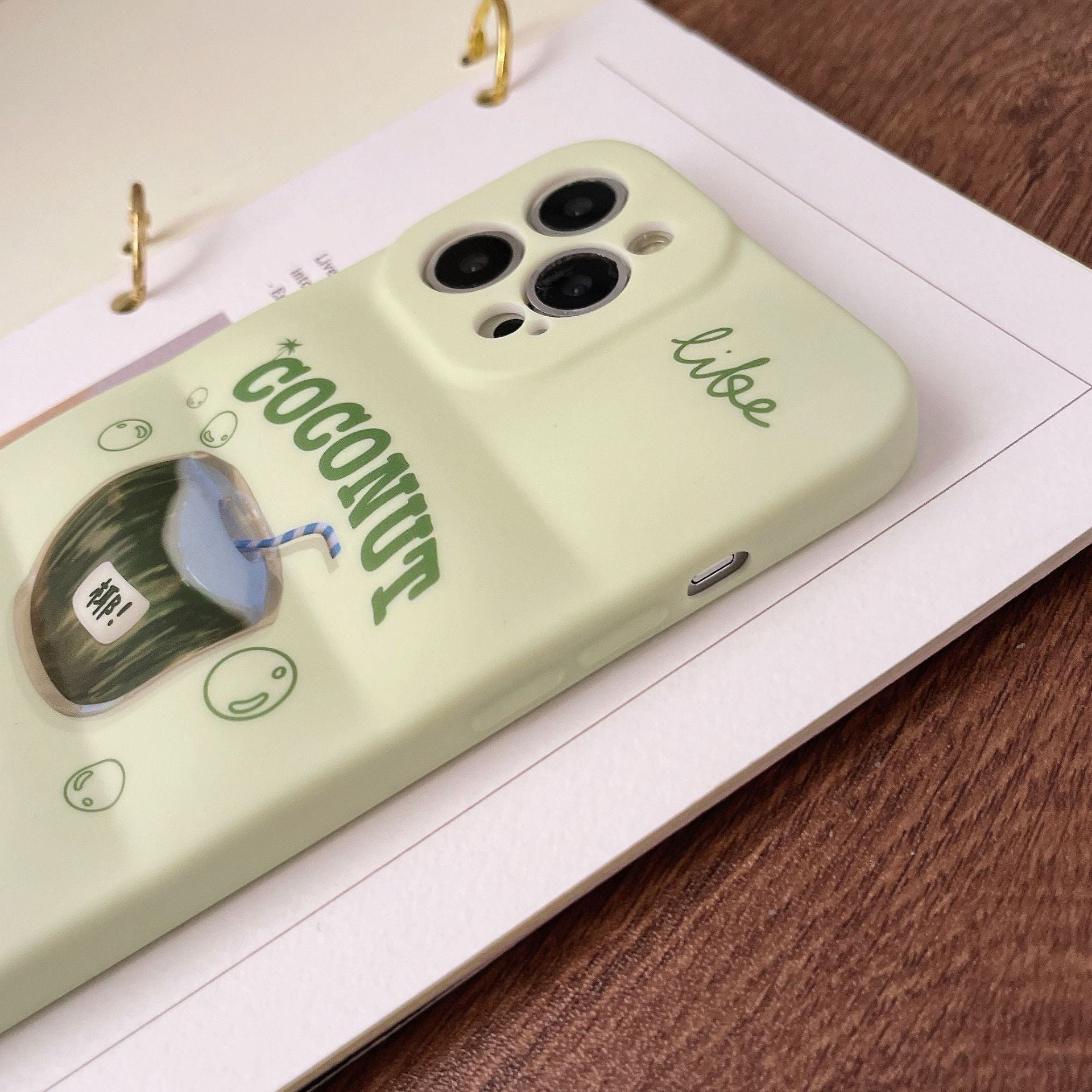 Matcha Coconut Drink Cute iPhone Cases