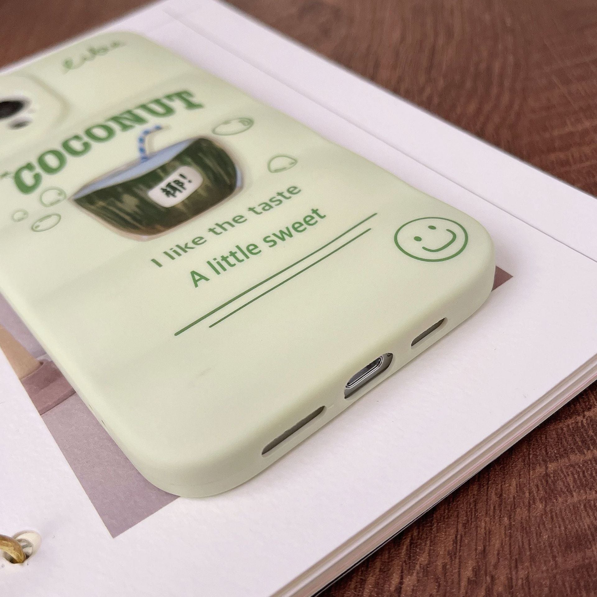 Matcha Coconut Drink Cute iPhone Cases