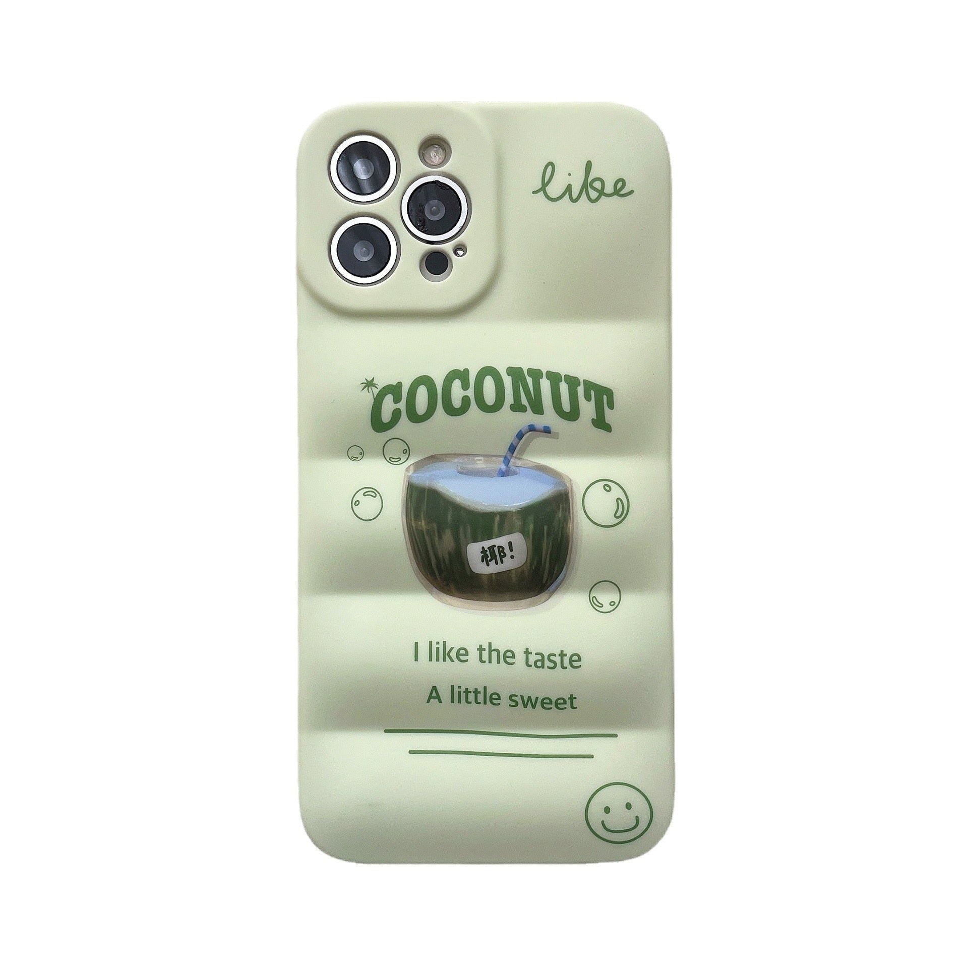 Matcha Coconut Drink Cute iPhone Cases