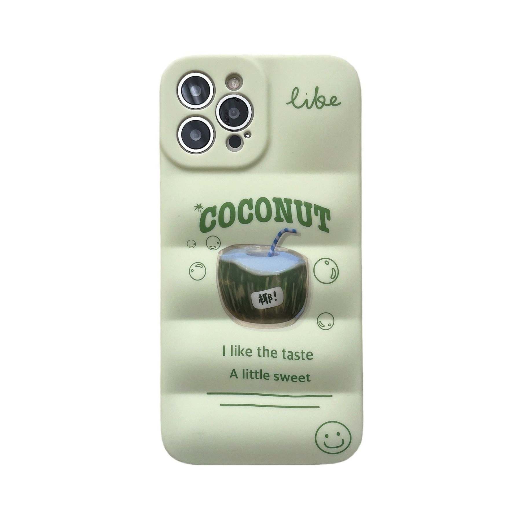 Matcha Coconut Drink Cute iPhone Cases