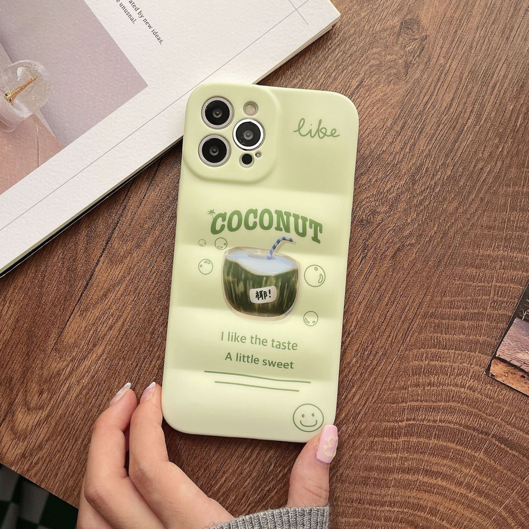 Matcha Coconut Drink Cute iPhone Cases
