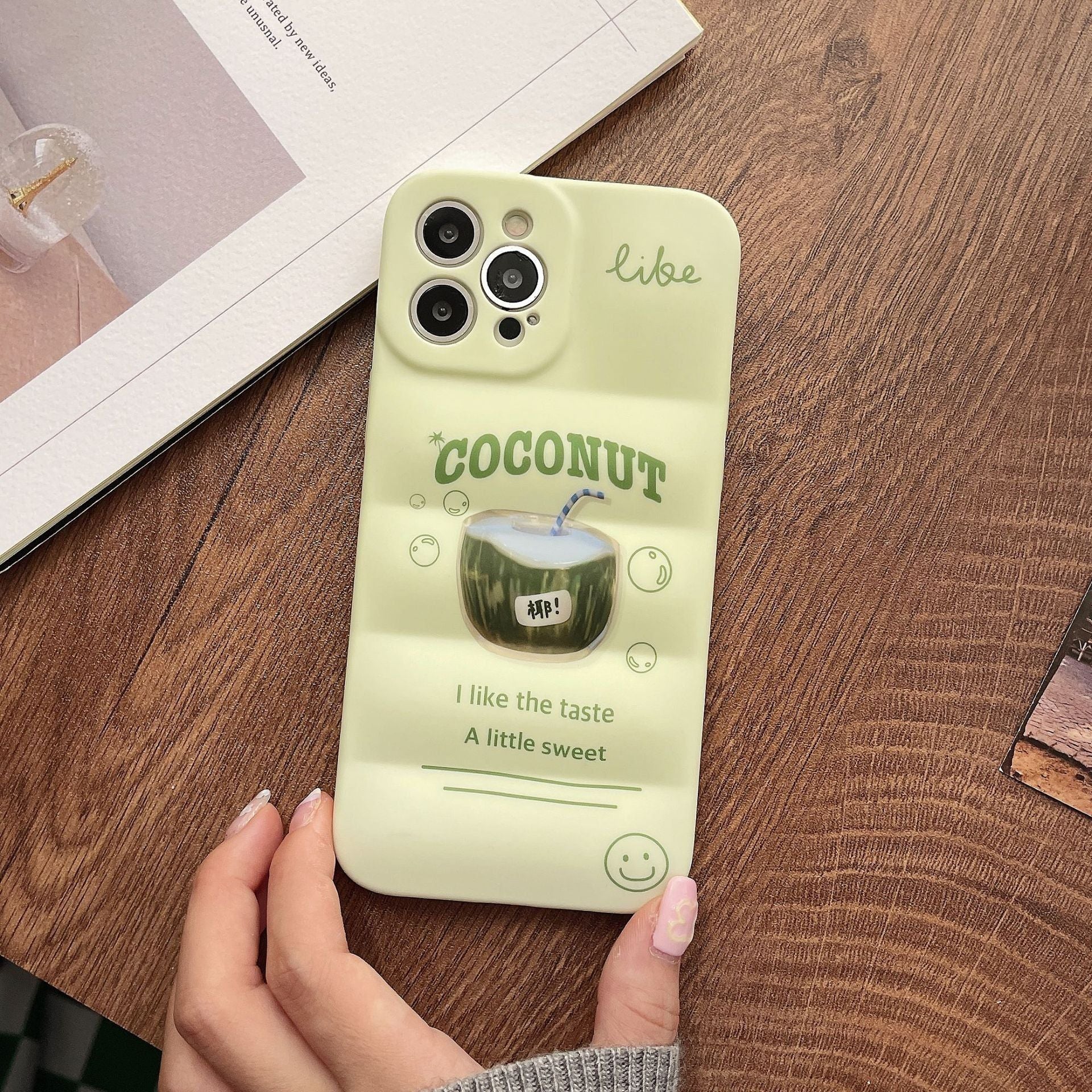 Matcha Coconut Drink Cute iPhone Cases