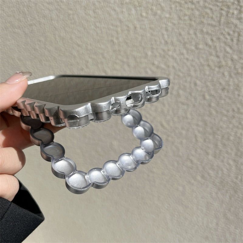 Popular Wavy Border iPhone Cases With Stand Holder 