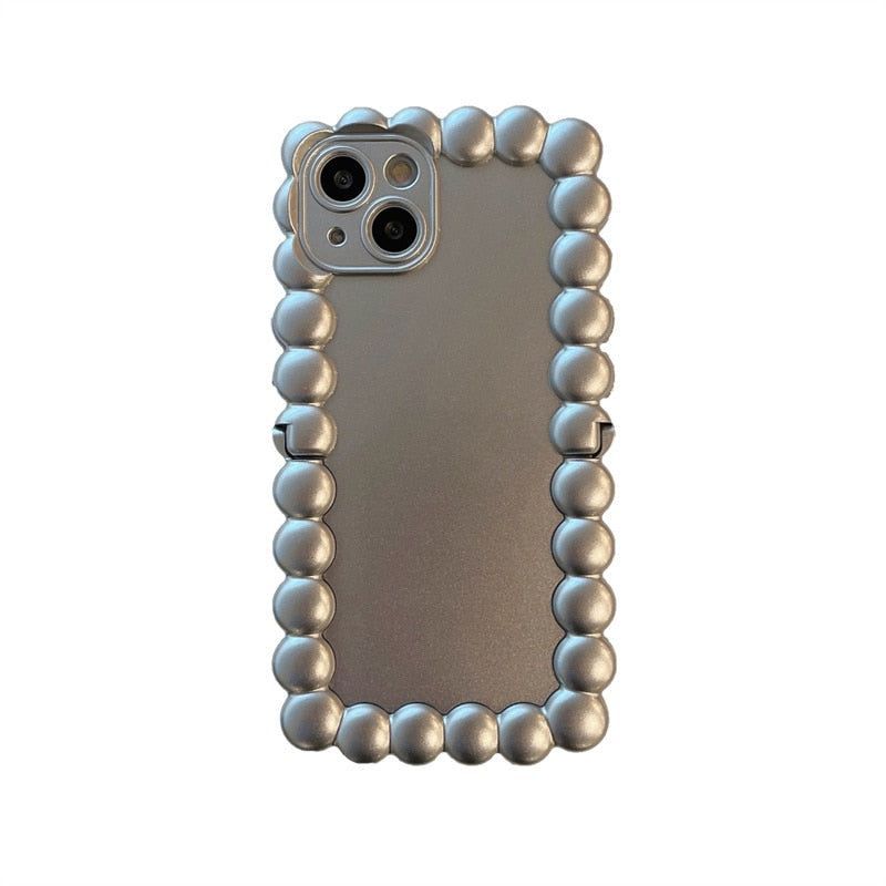 Popular Wavy Border iPhone Cases With Stand Holder 