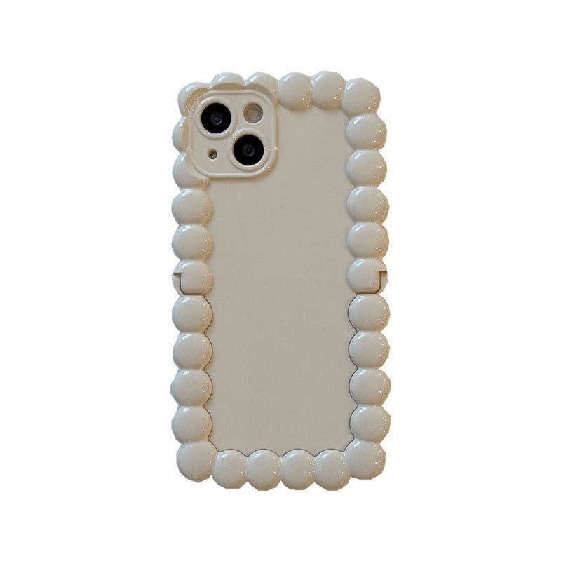 Popular Wavy Border iPhone Cases With Stand Holder 