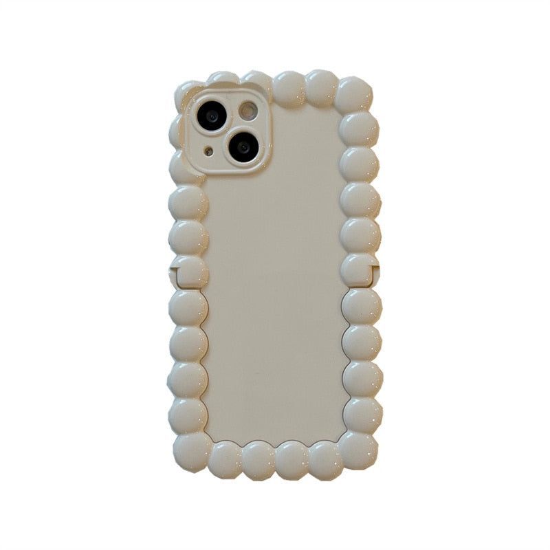 Popular Wavy Border iPhone Cases With Stand Holder 