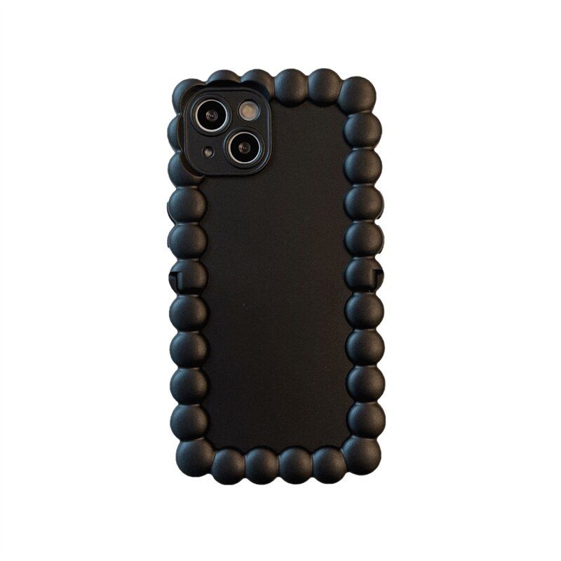 Popular Wavy Border iPhone Cases With Stand Holder 