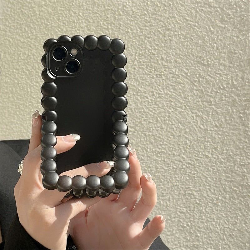 Popular Wavy Border iPhone Cases With Stand Holder 