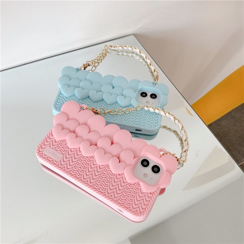 Portable Heart Weave iPhone Case