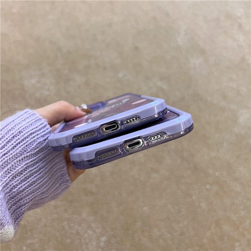 Purple Floral Cute iPhone Cases 