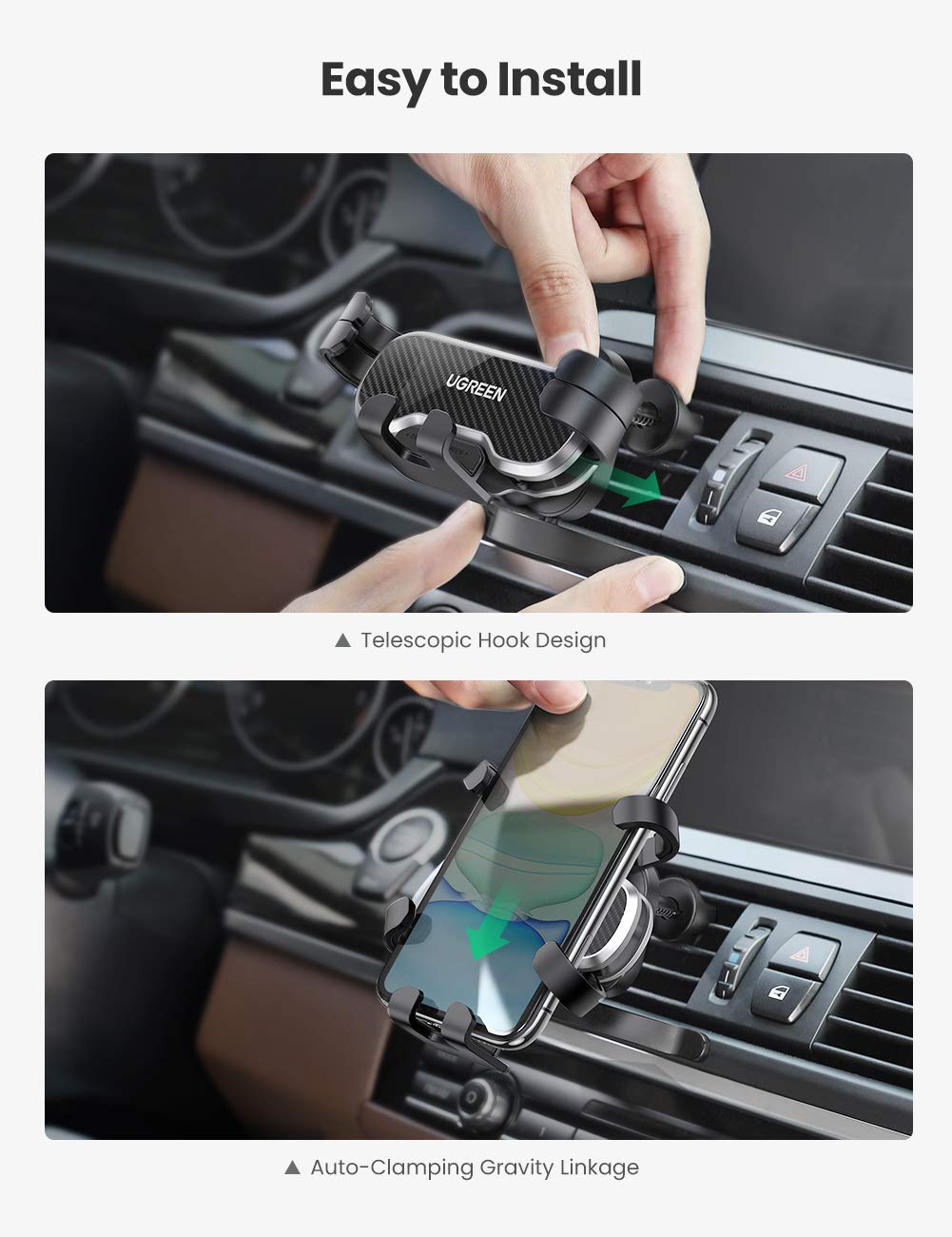 Gravity Air Vent Car Phone Holder