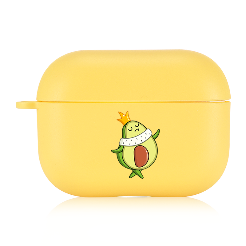 Cute Avocado Candy Color AirPods AirPods Pro Soft Silicone Case